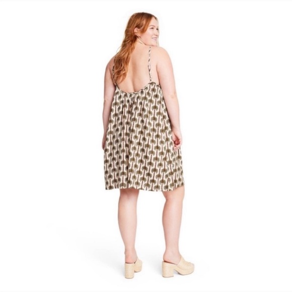 Aguabendita x Target NWT Palm Print Halter Neck Dress - Picture 6 of 11